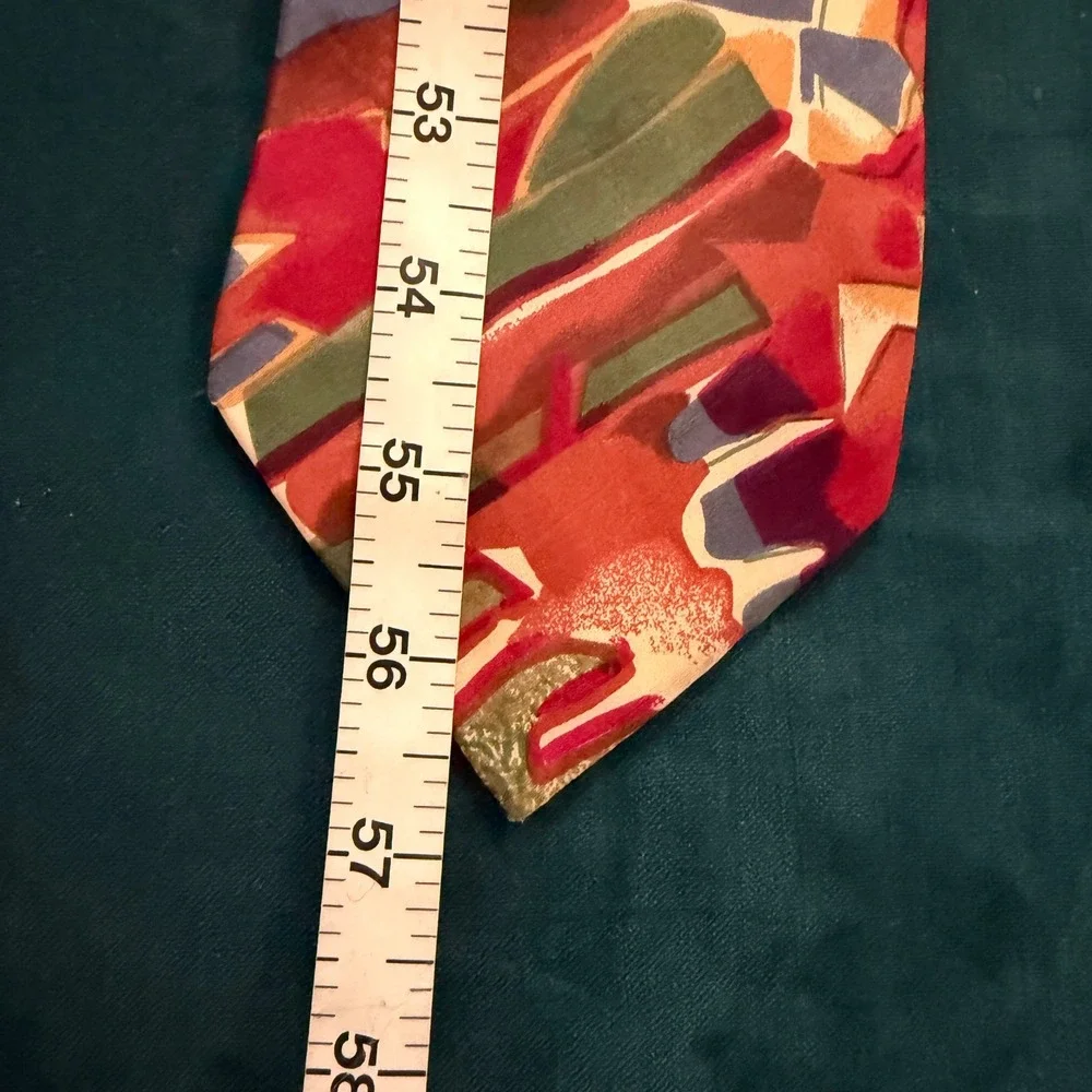 Echo Silk Abstract Geometric Pattern‎ Men's Tie